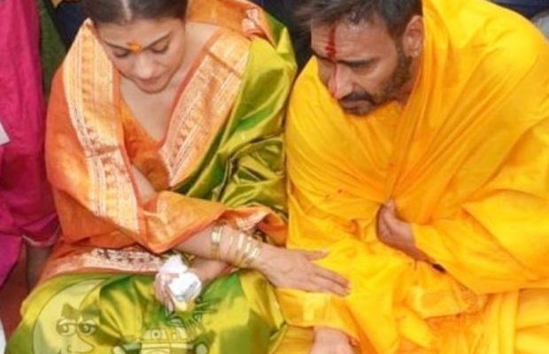 This pic of Kajol and Ajay Devgn reminds us of their gorgeous wedding