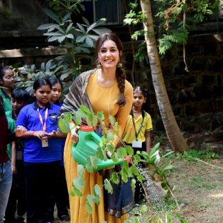 Photos Raashii Khanna kicks off her pre-birthday celebrations with a plantation drive along with 100 kids at the Bhamla Foundation (6)