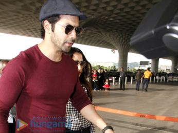 Varun Dhawan snapped with his alleged girlfriend at the Mumbai airport