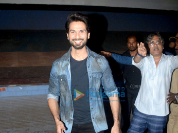 Shahid Kapoor spotted at Chandan Cinema in Juhu