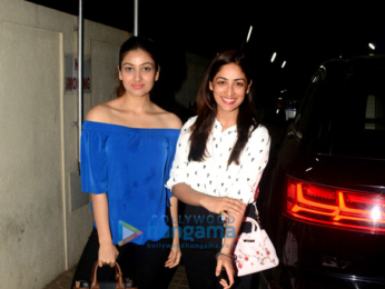 Yami Gautam snapped with her sister Surilie Gautam at PVR, Juhu