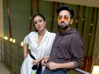 Ayushmann Khurrana and Tabu snapped promoting AndhaDhun in Delhi