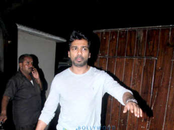 Nikhil Dwivedi and Madhu Mantena snapped at Salman Khan's residence