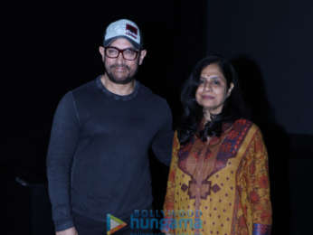 Aamir Khan snapped at the media screening of the short film 'Rubaru Roshni'