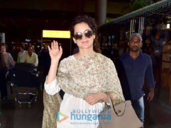 Kangana Ranaut snapped at the airport