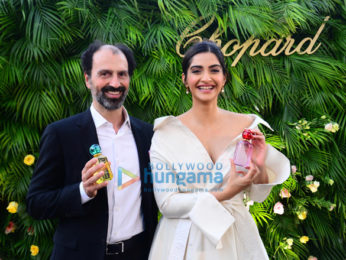 Sonam Kapoor Ahuja and Alanna Panday snapped at Chopard Perfume launch