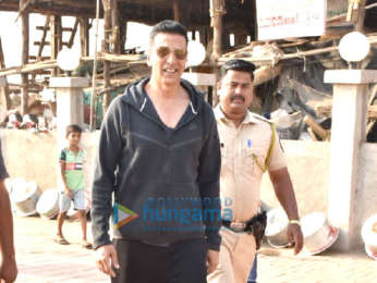 Akshay Kumar snapped at the Versova jetty