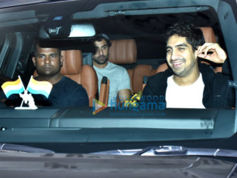 Ranbir Kapoor, Alia Bhatt and Ayan Mukerji spotted at Karan Johar’s residence