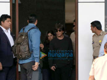 Shah Rukh Khan and Nora Fatehi snapped at the airport