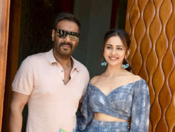 Ajay Devgn, Rakul Preet Singh and Tabu snapped during De De Pyaar De promotions