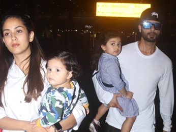 Shahid Kapoor and Mira Rajput snapped at the airport