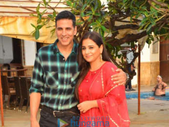 Photos: Akshay Kumar and Vidya Balan snapped promote their film ‘Mission Mangal’
