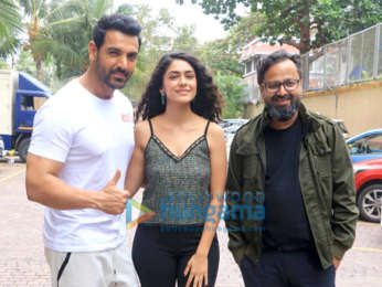 Photos: Cast of Batla House snapped during promotions at JW Marriott, Juhu