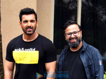 Photos: John Abraham & director Nikhil Advani snapped during Batla House promotions