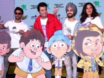 Launch of 'Fukrey Boyzzz' with Pulkit Samrat, Richa Chadda, Varun Sharma and Manjot Singh