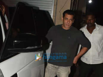 Photos: Salman Khan snapped at Sohail Khan’s office in Bandra
