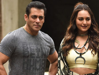 Salman Khan, Sonakshi Sinha, Saiee Manjrekar and Warina Hussain promoting Dabangg 3