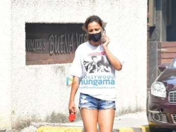 Photos: Aisha Sharma snapped with her pet in Bandra