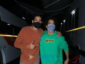 Photos: Siddhant Chaturvedi and Ishaan Khatter snapped on sets of Bhoot Police in Filmcity