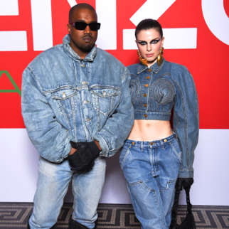 Kanye West and Julia Fox make red carpet debut in matching denim-on-denim looks at Men's Fashion Week in Paris