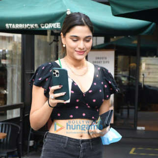 Photos: Saiee Manjrekar spotted at Starbucks in Andheri