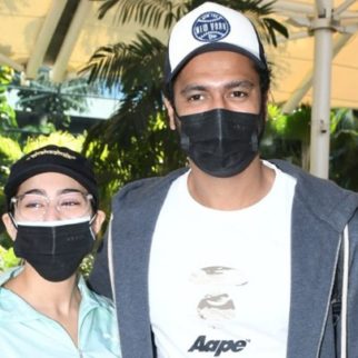 Sara Ali Khan and Vicky Kaushal spotted at the airport