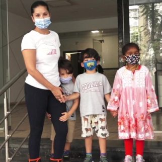 Spotted: Sunny Leone with her Kids