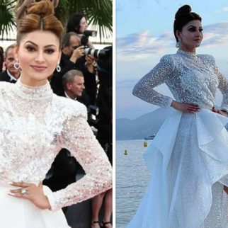CANNES 2022: Urvashi Rautela steals the show in white flowy gown with spectacular trail at Elvis Premiere.