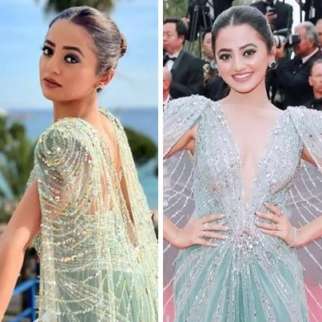Cannes 2022: Helly Shah shines like a diamond in a stunning Ziad Nakad glitzy thigh-high slit gown