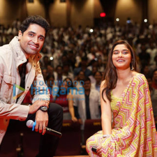 Photos: Adivi Sesh and Saiee Manjrekar snapped at Major song 'Saathiya' launch at a college in Pune
