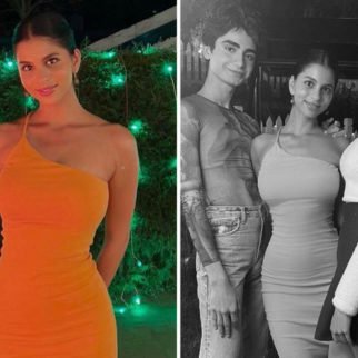 Suhana Khan stuns in an orange bodycon dress as she celebrates 22nd birthday with the team of ‘The Archies'
