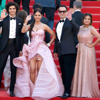 Cannes 2022: Meera Chopra steals the show in this glamorous gown as she walks with the team of her film Safed