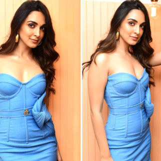 Kiara Advani exudes glamorous vibes in blue corset bustier body con dress for Jugjugg Jeeyo promotions