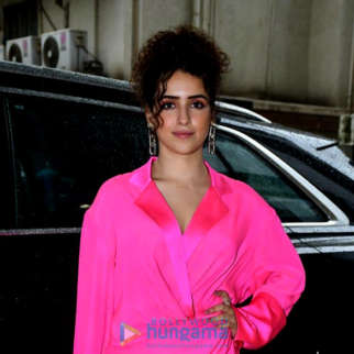 Photos: Sanya Malhotra snapped during the promotions of Hit – The First Case