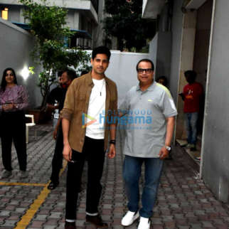 Photos: Sidharth Malhotra spotted with Ramesh S Taurani outside the film producer's office in Khar