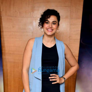 Photos: Taapsee Pannu snapped promoting her film Shabaash Mithu
