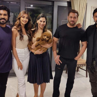 RRR actor Ram Charan hosts superstar Salman Khan for dinner; Venkatesh and Kabhi Eid Kabhi Diwali actress Pooja Hegde join in