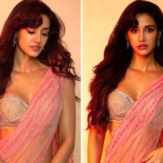 Disha Patani flaunts her toned frame in pink net embellished saree in her latest photo-shoot