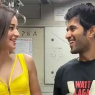 Powerful duo Ananya Panday and Vijay Deverakonda start liger promotions in local trains
