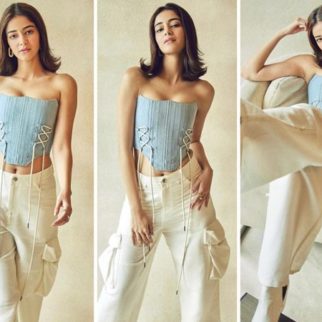 Ananya Panday spreads her charm while sporting a stunningly stylish corset and baggy pants for Liger promotions