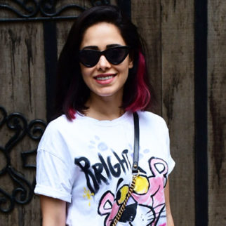 Nushrratt Bharuccha spotted in pink panther t-shirt and denims