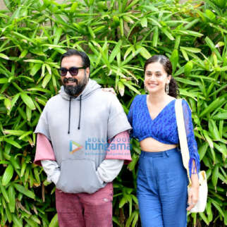 Photos: Taapsee Pannu and Anurag Kashyap snapped promoting their film Do Baaraa