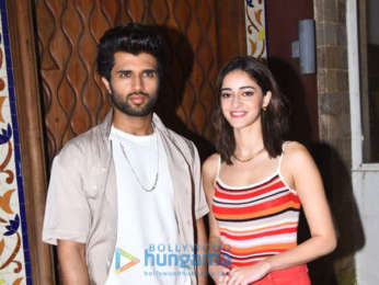 Photos: Vijay Deverakonda and Ananya Panday snapped promoting their film Liger