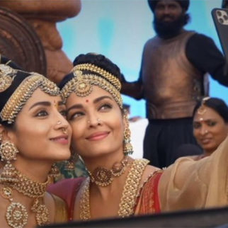 Trisha Krishnan and Aishwarya Rai Bachchan pose together for a selfie on the sets of Ponniyin Selvan; too much beauty in one frame