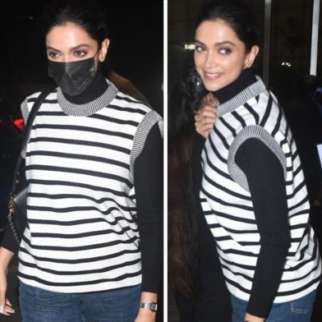 Deepika Padukone recovers from health scare; heads to airport in sweater vest and blue jeans