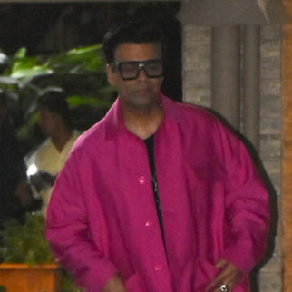 Karan Johar donned his signature funky style at Chunky Pandey’s party
