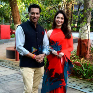 Photos: Madhur Bhandarkar and Tamannaah Bhatia snapped at special screening of Babli Bouncer at Film Division Auditorium in Mumbai