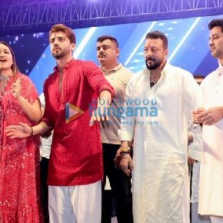 Photos: Sonakshi Sinha, Zaheer Iqbal and Sanjay Dutt snapped at Navratri celebrations in Mumbai