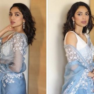 Sobhita Dhulipala looks elegant in this beautiful ice blue saree worth Rs. 45K; check out this look for PS1 promotions
