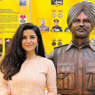 Nimrat Kaur visits Patiala for the inaugural ceremony of late father Major Bhupendra Singh’s statue in Patiala regiment!